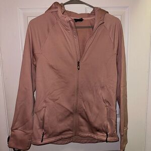 Zip up athletic jacket, pink. Spyder brand. Size M